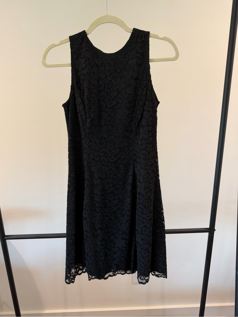 Ann Taylor Black Lace Sleeveless Dress